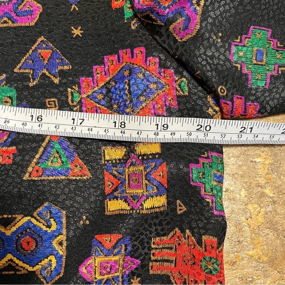 Vintage Doncaster Multicolored Geometric Print Women’s Blazer Size 6 - Picture 10 of 15